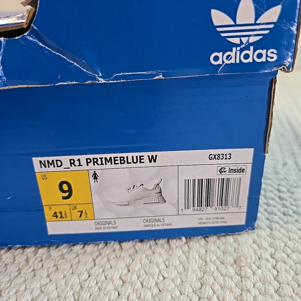 Adidas Originals NMD R1 Prime Blue Women’s White Shoes Size 9 GX8313 - Picture 13 of 13